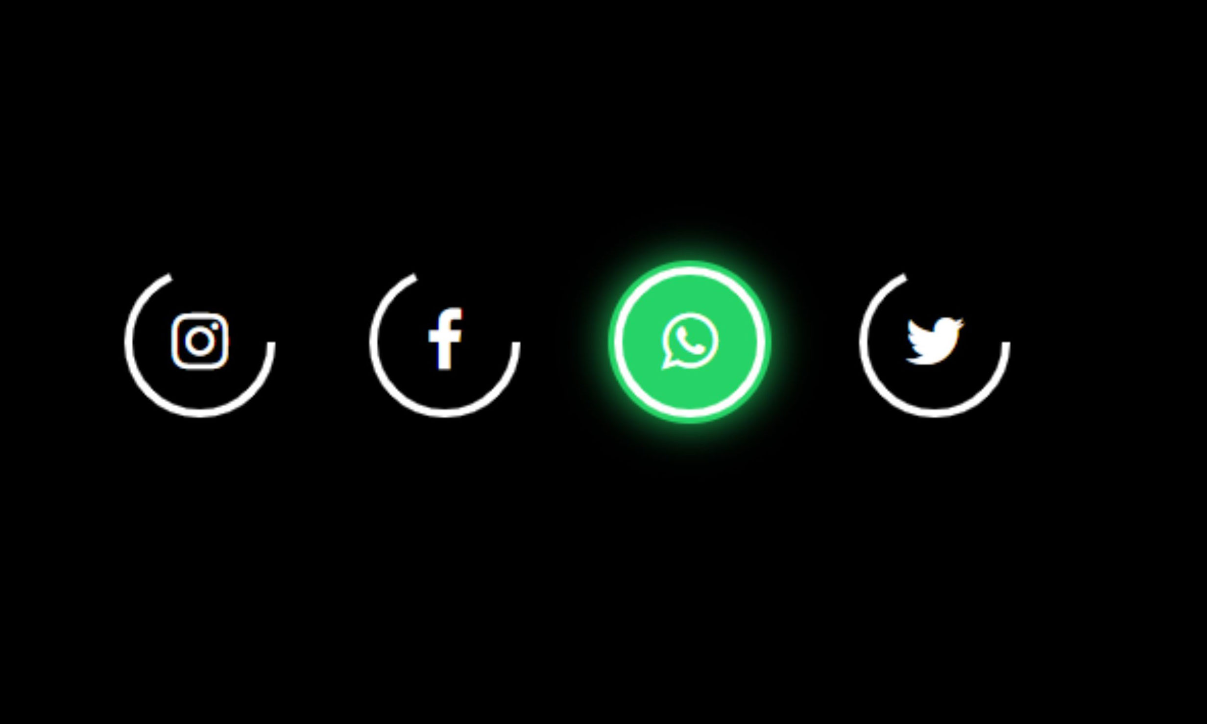 Glowing Social Media Icons Hover Effect Using HTML and CSS -